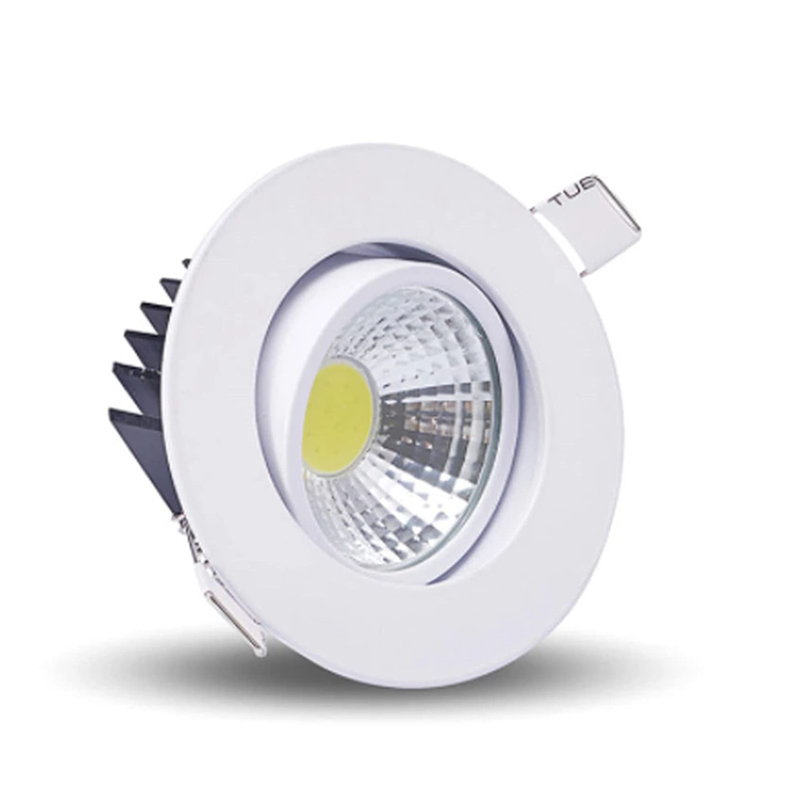 HSHHJSH LED Recessed Downlight Ceiling Light COB Ceiling Spot Light 7W 9W 12W 15W 18W 20W 25W35W Ceiling Recessed Indoor Lighting AC110V-220V (Emitting Color : Warm White 3000K, Wattage : 25W)