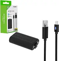 Bateria Recarregável + Cabo USB Tipo C Preto para Controle Joystick Manete de Xbox Series X/S Completo