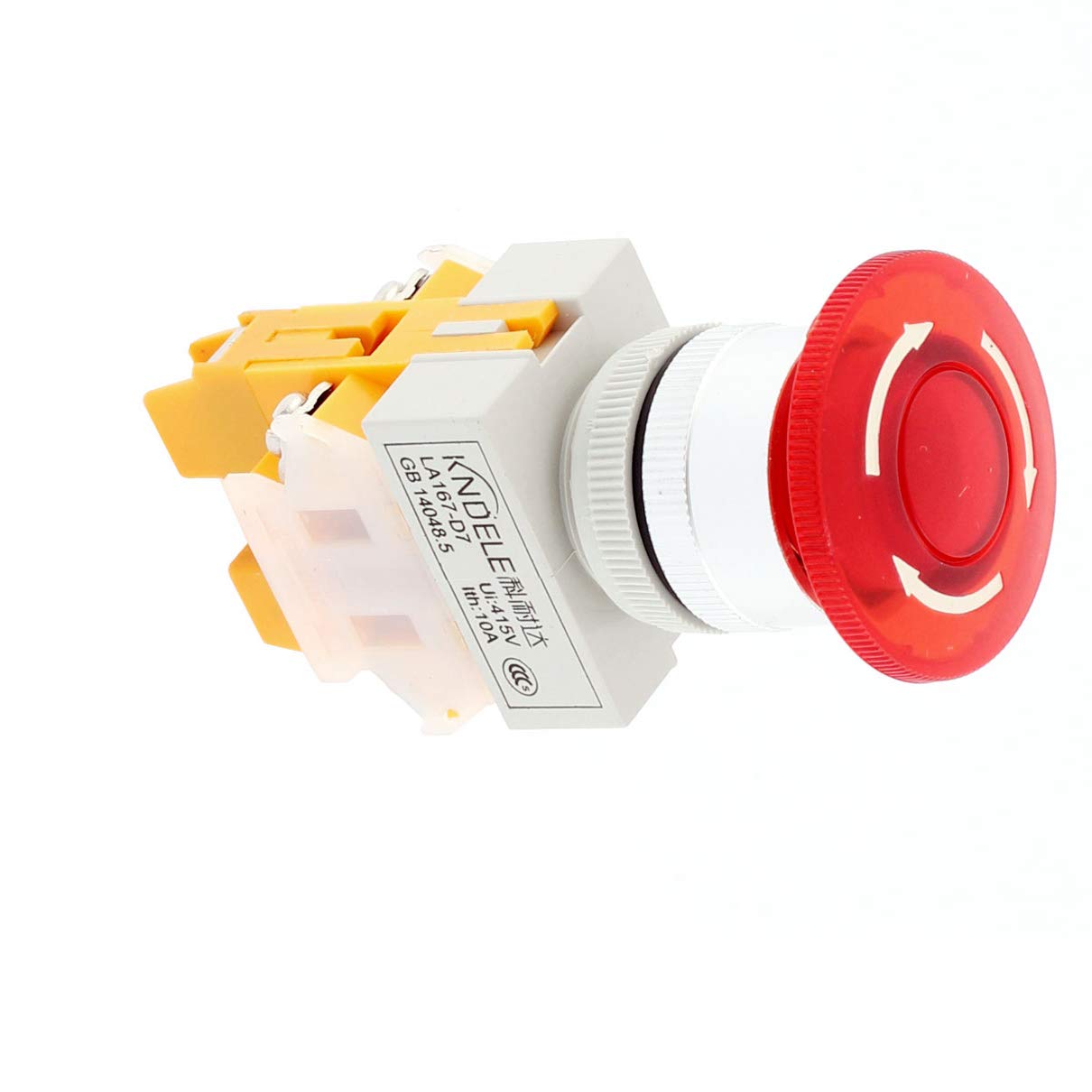 AXPTI Boîtier de commande d'arrêt d'urgence extérieur bouton interrupteur cassette bande protection bouclier étanche bouton d'arrêt d'urgence boîte de
