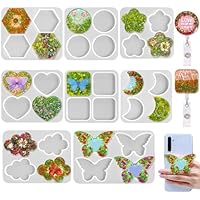 Set de 8 Moldes Silicona Resina Epoxi,Empuñadura de