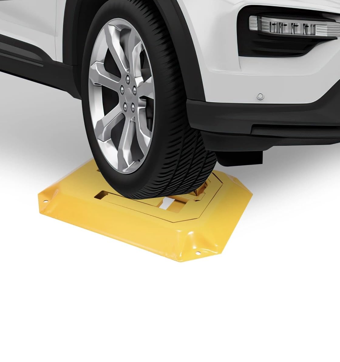 Bloqueador Plegable para Parking con Llave - Cepos Parking - Barrera Parking Seguridad - Cepo para Plaza de Garaje - Protección Antirrobo - Bolardos para Parking