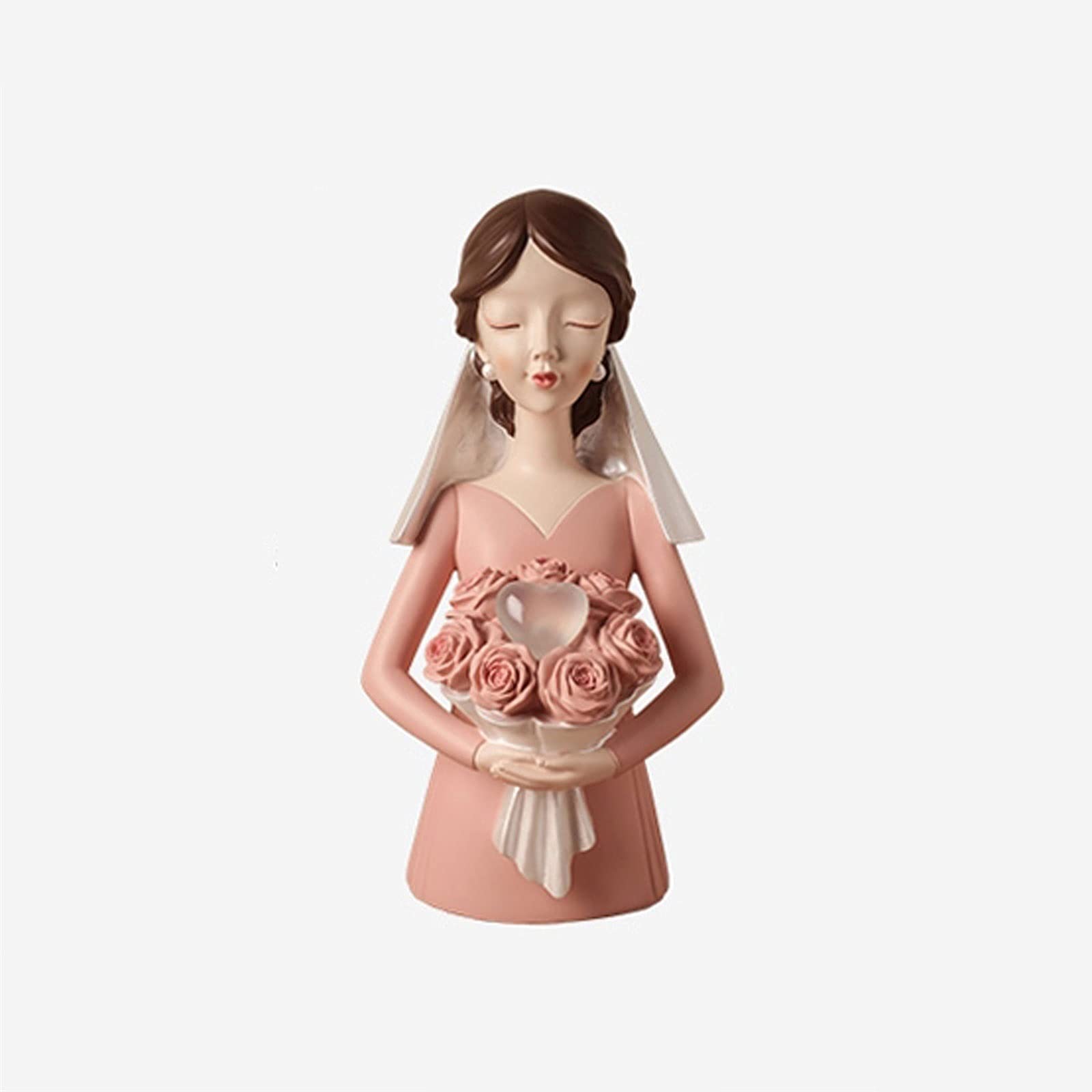 Decoración de escritorio de estantería Perfecto personaje romántico escultura adornos de resina novia de boda para la decoración romántica del partido Día de San Valentín regalo Soporte Escritorio Ofi