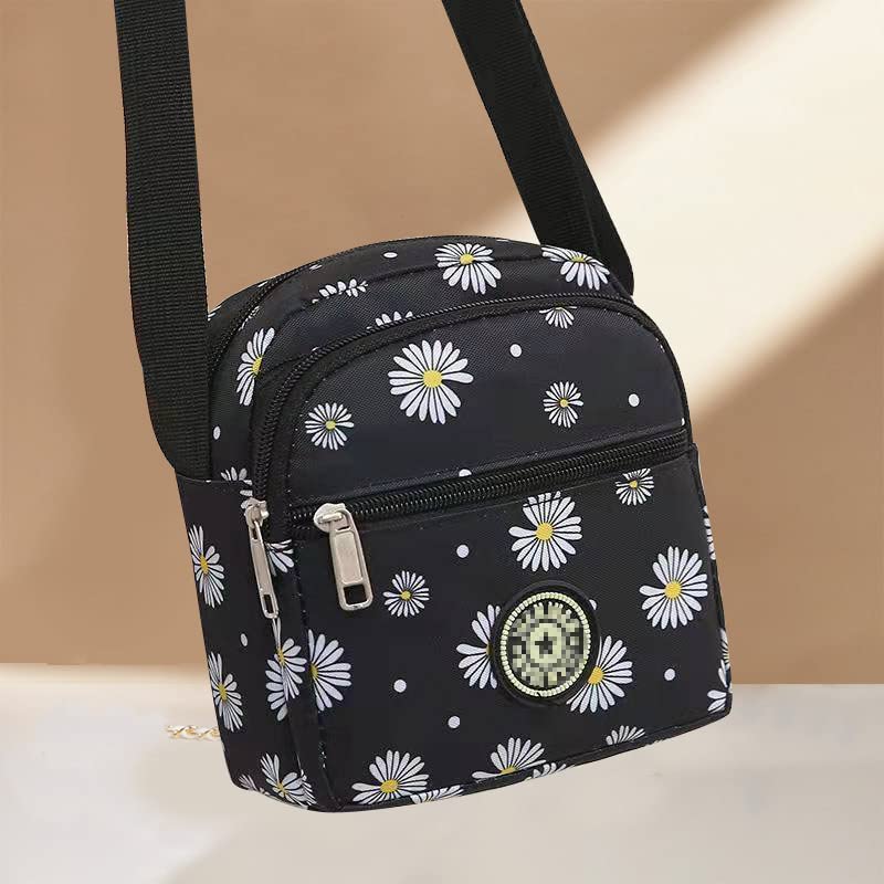 Image of MOMISY Women Mobile Messenger cellphone Bag Ladies Nylon Shoulder Cross Body Long Strap for College, Outing, Travelling, Work