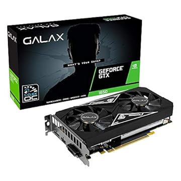 Placa de video galax geforce gtx 1650 ex plus 1click oc 4gb ddr6 128bits - 65sql8ds93e1