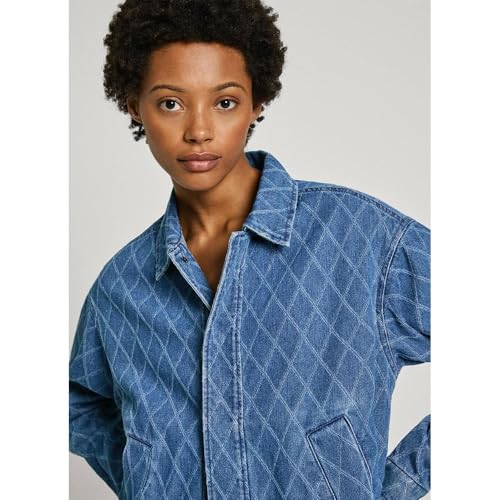 Pepe Jeans Damen Joleen Baby Jacke, Blau (Denim), 38