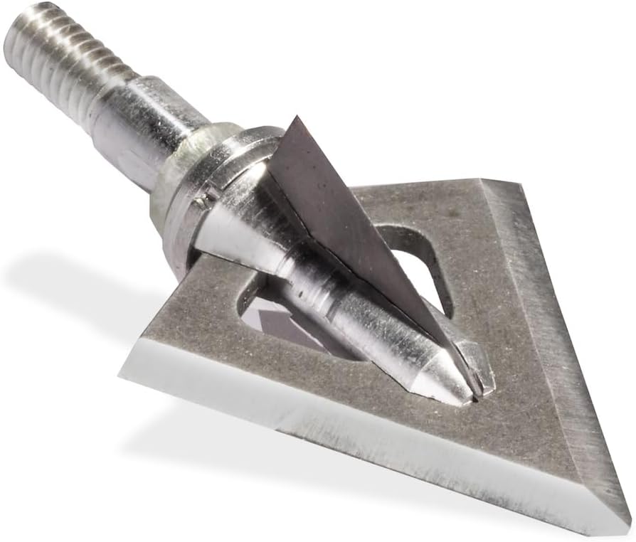 Swhacker Razor Series #254 | 4-Blade Broadheads, 100 Grain, 1.0″ Cut, 54° Blade Angle | Compact Fixed Broadhead for Speed & Accuracy