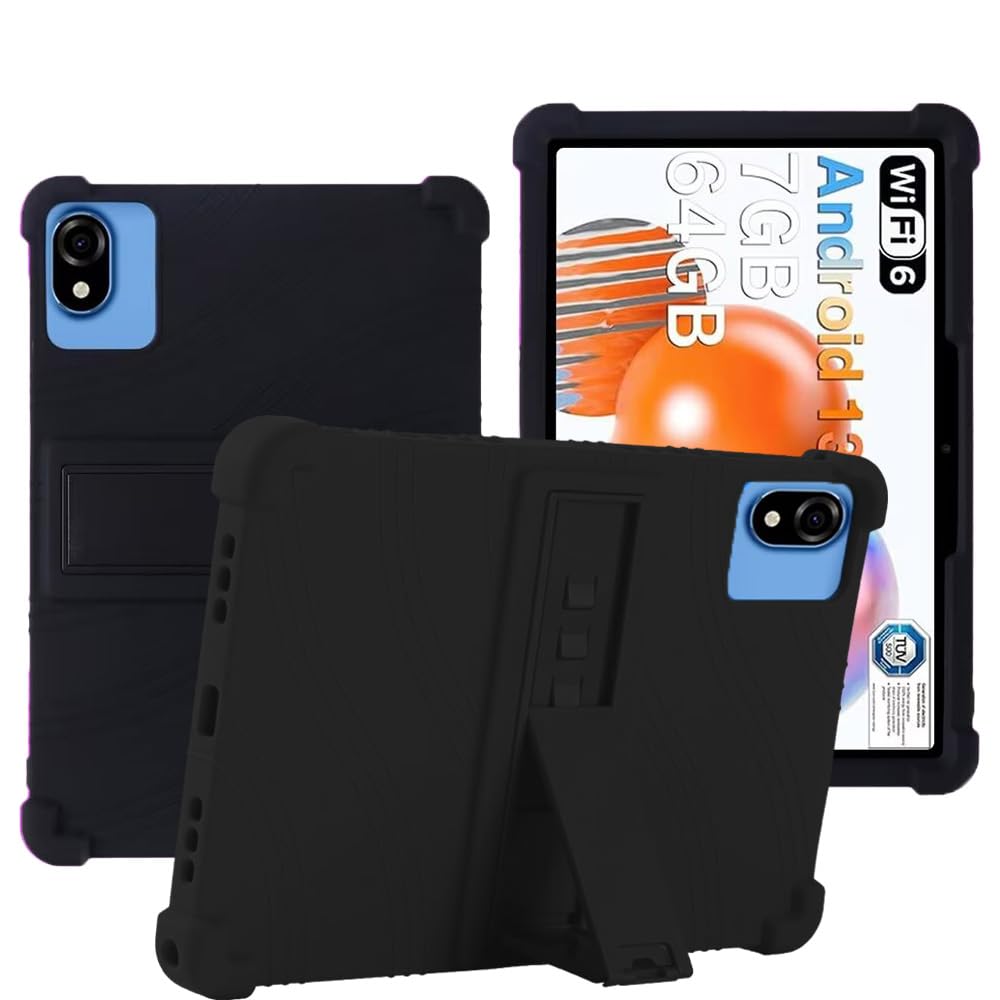 YHFZR Custodia Cover per DOOGEE U10 Tablet, Ultra Leggero Protettiva Cover in Silicone con Supporto per Bambini per DOOGEE U10 Tablet 10,1 Pollici, Viola