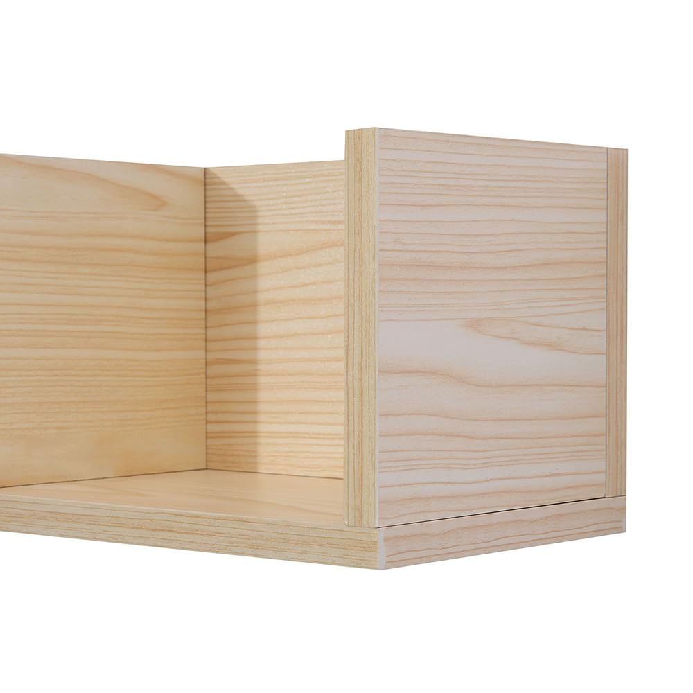 Porta CD in legno, 4 scomparti, organizer per montaggio a parete e desktop, facile da montare, per CD, DVD, nastri e libri