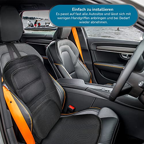 ELONEO Druckentlastungs-Sitzauflage fürs Auto Autositzauflage Autositzschoner Sitzkissen aus Gel 3D-Mesh-Bezug