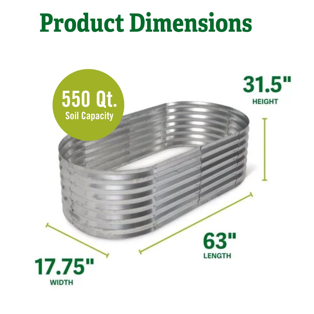 Gardener's Supply Company Oval Metal Raised Bed (17.75