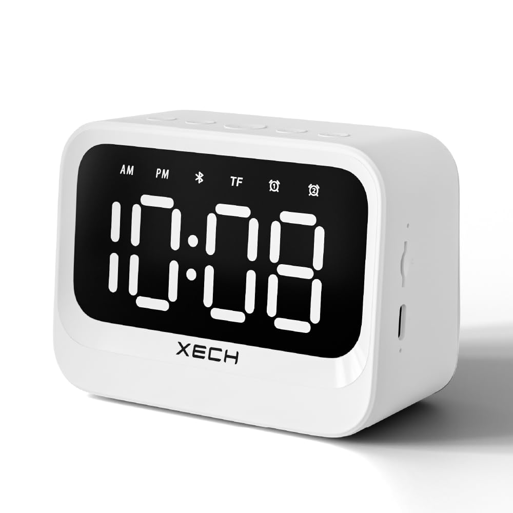 Xech Plastic Alarm Clock with Speaker