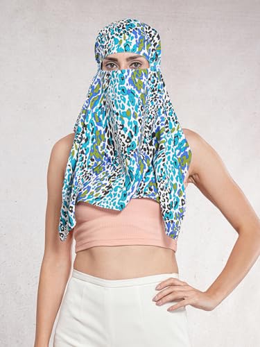 Image of Multipurpose Mask Cum Scarf for Women Cotton I Face Cover for Women I Sun Protection and Summer Wear Scarf