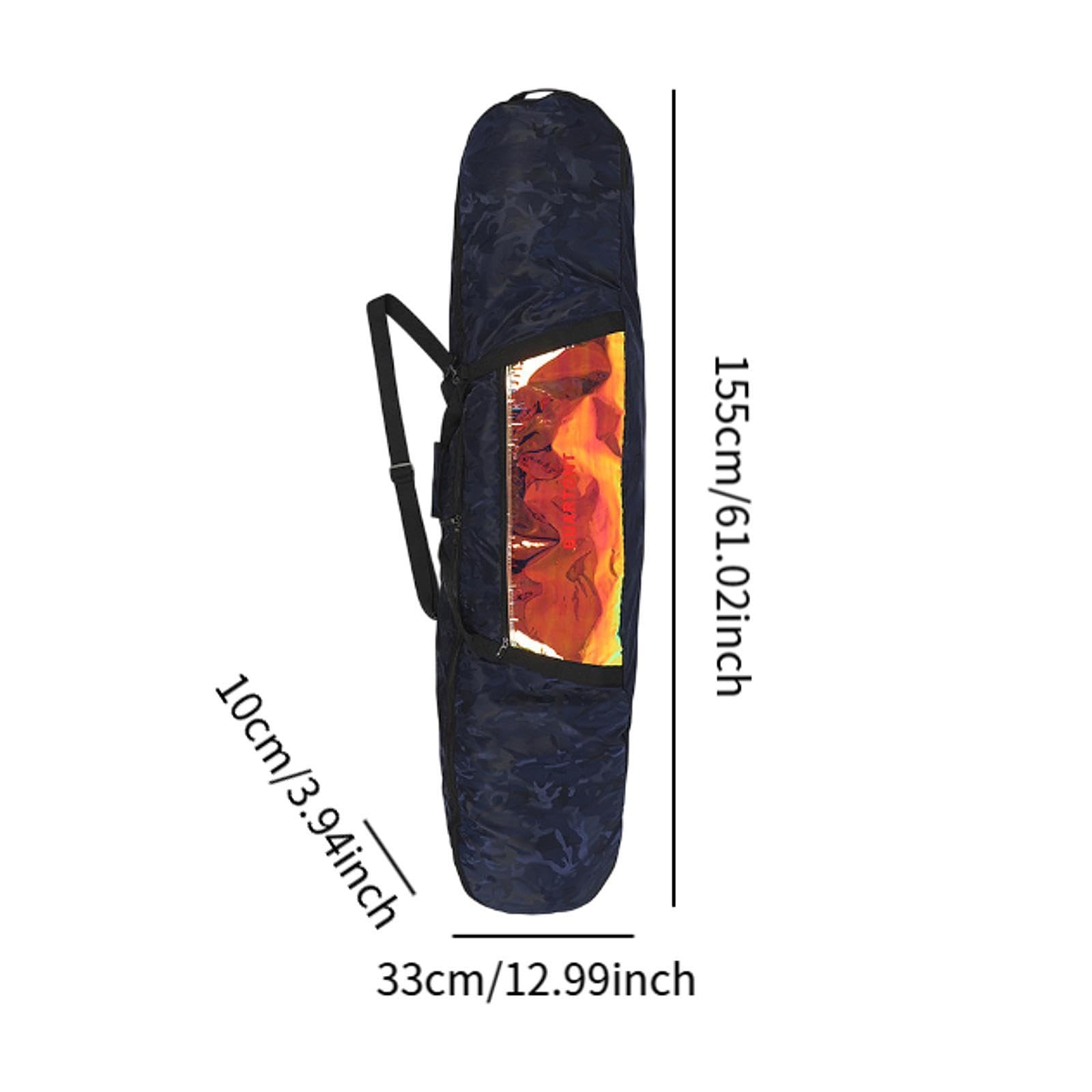 Fenteer Bolsa de Snowboard Bolsa para Patines para Tabla Snowboard Funda de Transporte Transporte de Viaje para Viajes por Carretera Patinaje sobre Hielo Snow