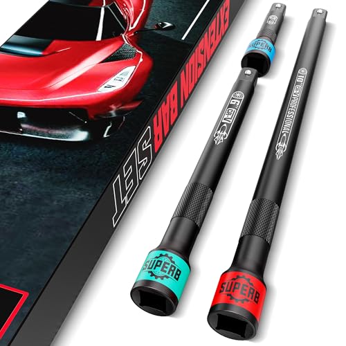 Image of 3 Pcs 3 /8 inch Drive Impact Extension Bar Set, 3 inch 6 inch 10 inch Length Socket Extension, CR-V Steel, Narrow and Deep Areas in Bicycle, Automotive Repair or Industrial Operations