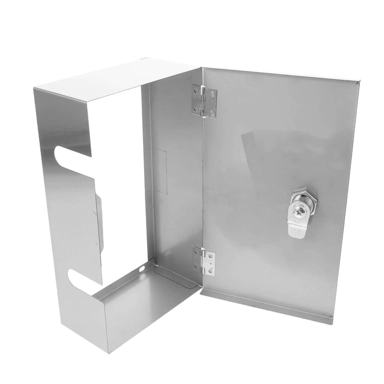 LALAFINA Caja de cubierta de toma de corriente eléctrica para exteriores, impermeable, resistente a la intemperie, con ventana transparente para seguridad en el garaje y el hogar