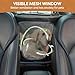 RUYICZB Dog Car Seat Cover for Back Seat, Waterproof Dog Hammock for Car, Heavy Duty Back Seat Cover for Cars Trucks Suvs, Nonslip Pet Seat Cover with Mesh Window & Storage Bag