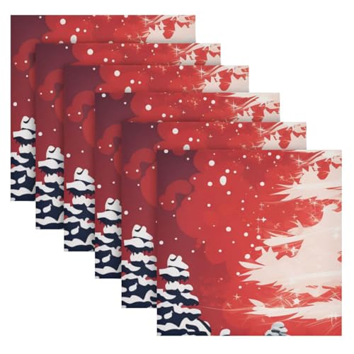 Servilletas de Tela Navideñas Multicolor Pack 6 miniatura 2