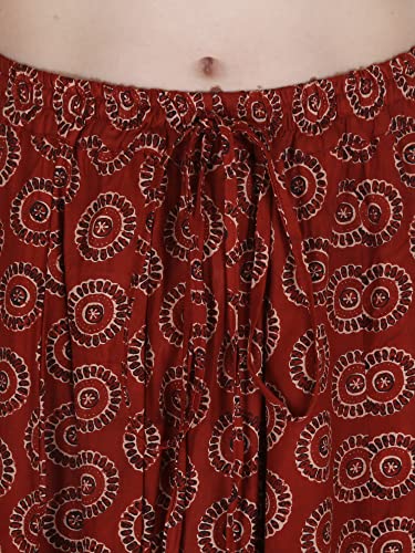 Image of Sttoffa Cotton Printed Women Wear Maxi Long Skirt 40 inch inch Full Length