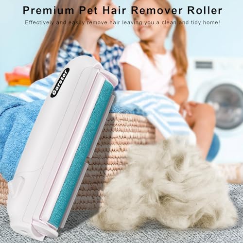 Garstor Pet Hair Remover Roller, Reusable Lint Roller for Pet Hair, Cat Dog Hair Remover for Furniture, Sofa, Carpet, Bedding, Self Clean Lint Roller-Blue - Image 5