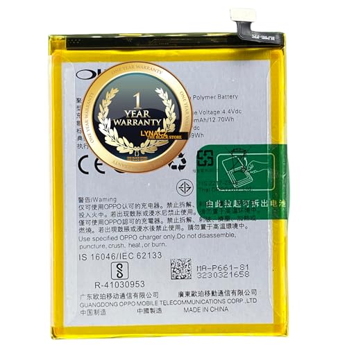 Image of Original BLP661-3400mAh Parts for Oppo A3, F7 (CPH1819, CPH1821, PADM00, CPH1837, PADT00) with 1 Year Replacement Warranty