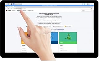 XYGStudy 15.6 inch Raspberry Pi Capacitive IPS HDMI Screen LCD Display Monitor 1920×1080 with Toughened Glass Cover Supports Pi, Jetson Nano, PC, and Game Console Xbox360 PS4 Switch