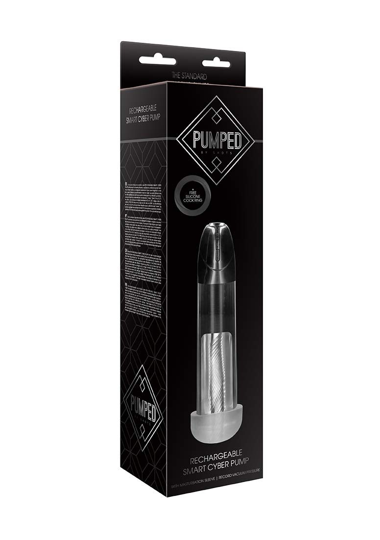 Shots Pumped - Rechargeable Smart Cyber Pump with sleeve - Transparent