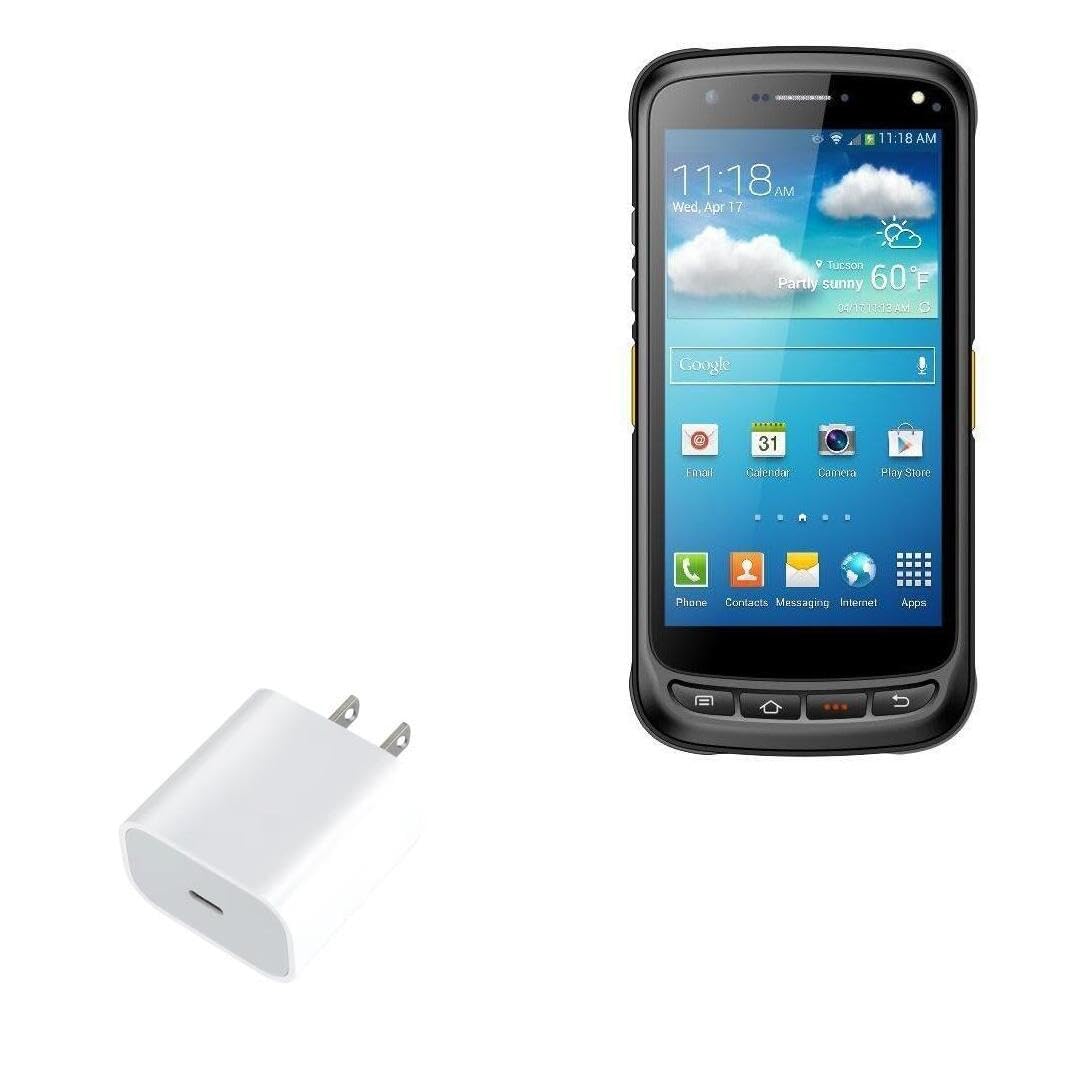 BoxWave Charger Compatible with Chainway C71 Optical Fingerprint Scanner - PD GAN miniCube (30W), 30W Tiny PD GAN Type-C Wall Charger - Winter White