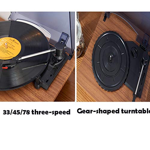 Tourne-Disque, Platine Vinyle Vintage à entraînement par Courroie à 3 Vitesses, Tourne-Disque phonographe avec Haut… - Les Beatles, Paul McCartney, John Lennon, RIngo Starr, George Harrison Tourne-Disque, Platine Vinyle Vintage à entraînement par Courroie à 3 Vitesses, Tourne-Disque phonographe avec Haut… – Image 5