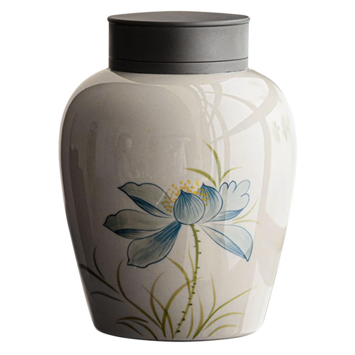 Recipiente de Cerámica para Té Capacidad de 700ml, Multi-funcional y Sellado Hermético Que Protege Humedad, Adecuado para Almacenamiento de Té y Frutos Secos
