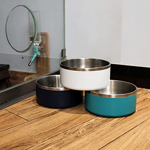 Ikitchendogbowlforfoodandwater40ozstainlesssteelpetfeedingbowldurablenonskiddoublewallinsulatedheavydutywithrubberbottomformediumlargedogs40ounces5cupwhite Urban Country Home Decor Ikitchen dog bowl for food and water 40 oz stainless steel pet feeding bowl durable non skid double wall insulated heavy duty with rubber bottom for medium large dogs 40 ounces5 cup white urban country home decor