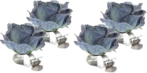 ARTIBETTER 4 alzapaños modernos y simples para cortina, diseño de flores, hebillas de cortina para decoración del hogar, diseño floral para