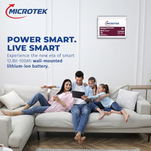 Image of Microtek Combo Super Power 900 Advanced Digital Inverter (800VA /12V) with Lithium-Ion Battery 12.8V /100Ah, 1280Wh LiFePO4 | SCT & BMS Technology Faster Recharge Longer Life Compact & Safe