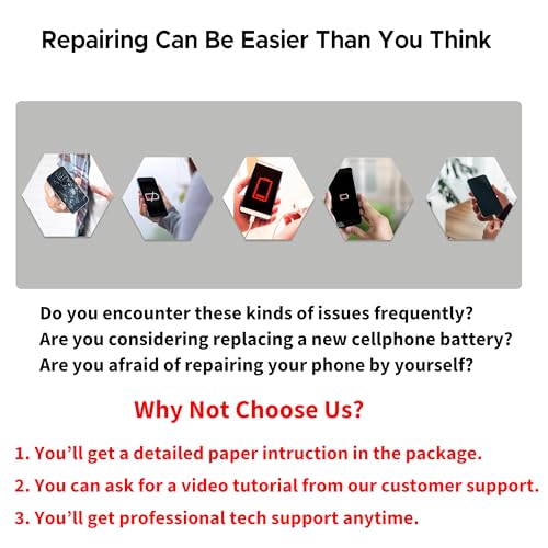 Image of GREEN FUSION for Galaxy S23 Plus Battery Replacement Kit, Compatible with SM-S916 Series, Includes Repair Tools