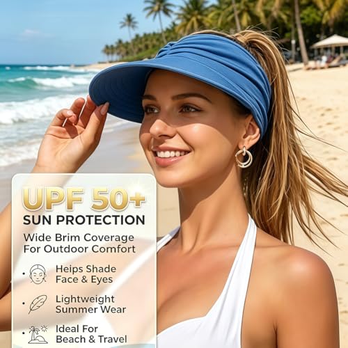 Visera solar para mujer con protección UPF 50+ miniatura 6