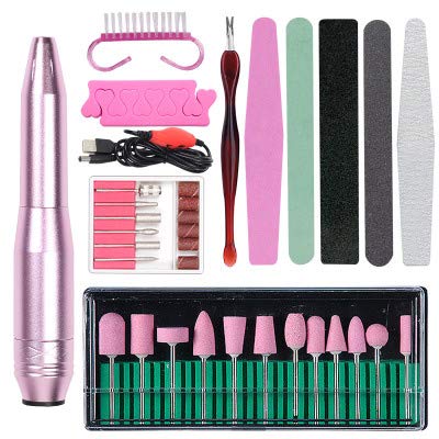 Electric Nail Drill,Fexinshern Professional Efile Nail Drill Kit Set For Acrylic Gel Nails,Manicure Pedicure Polishing Shape Design Nail Tool Set for Home Salon