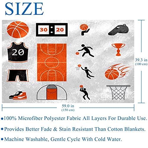 Plaid basket-ball doux et chaud, la couverture cocooning idéale