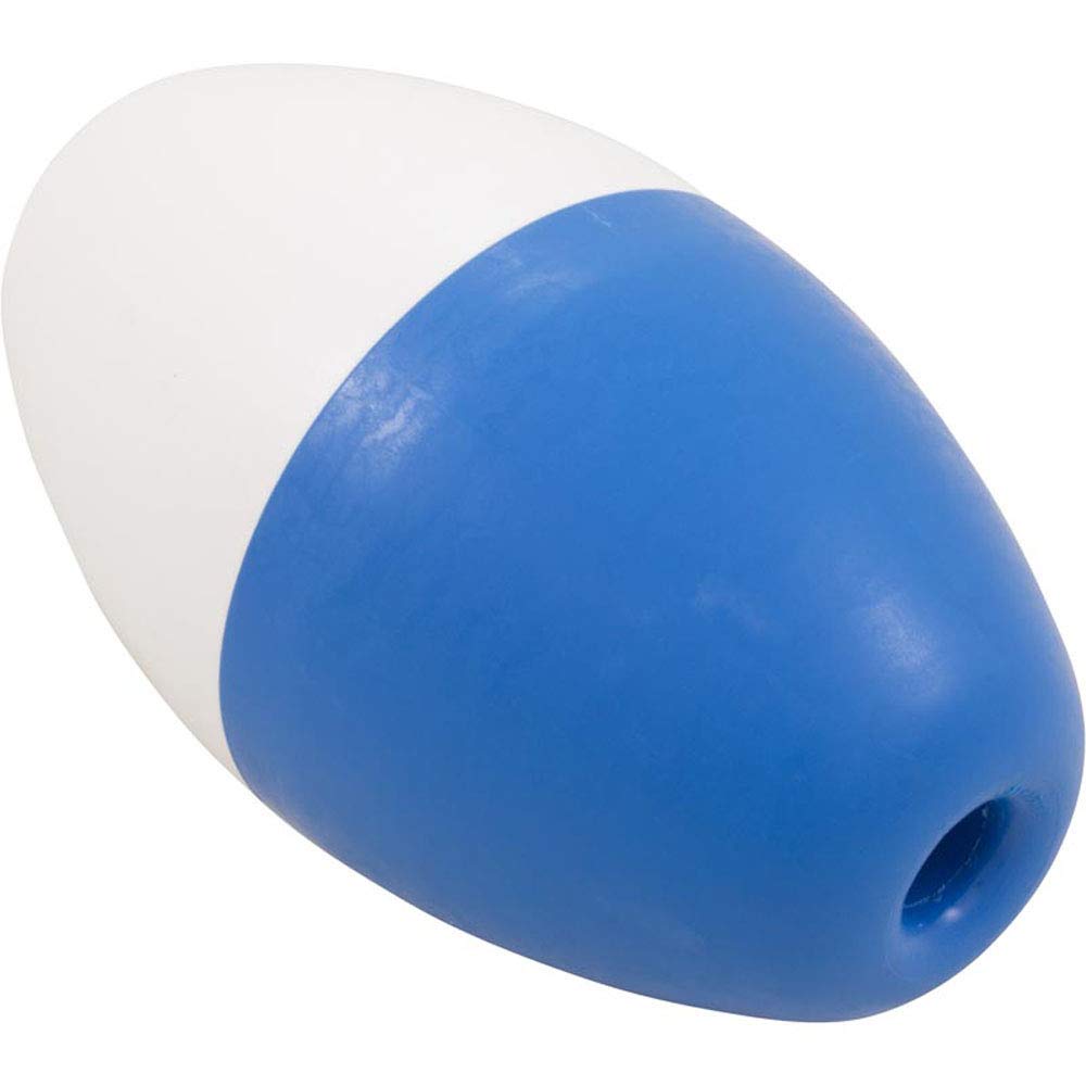 Pentair Float, 590, 5" x 9", Oval, 3/4" Rope, Blue/White