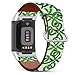 MINGDAO Compatible with Fitbit Charge 5 , Patterned Leather Replacement Band , (Celtic Knot)