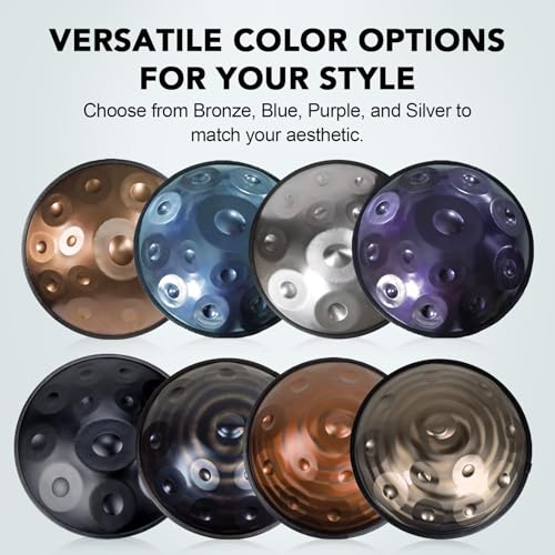 Handpan Drum 22 Pulgadas D Menor 10 Notas 440Hz miniatura 7