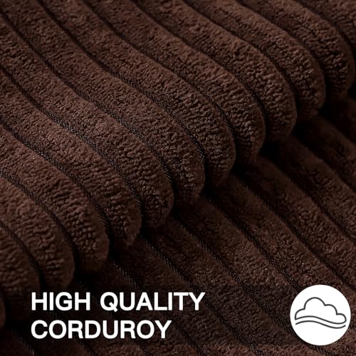 Artscope Cozy Striped Corduroy Cushion Cover 30x50cm Super Soft Decorative Oblong Throw Pillow Covers Case for Sofa Couch Bedroom Car Decor 12 x 20 Inches, Brown - Cosy Home Interiors Artscope Cozy Striped Corduroy Cushion Cover 30x50cm Super Soft Decorative Oblong Throw Pillow Covers Case for Sofa Couch Bedroom Car Decor 12 x 20 Inches, Brown - Image 4