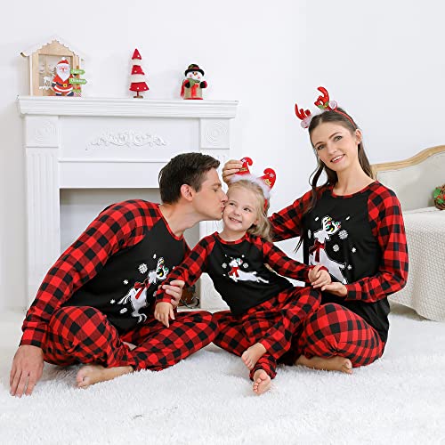 Holiday Family Matching Pajamas Christmas Pjs Set Long Sleeve Tops Xmas Pajamas Pant Cute Family Jammies3