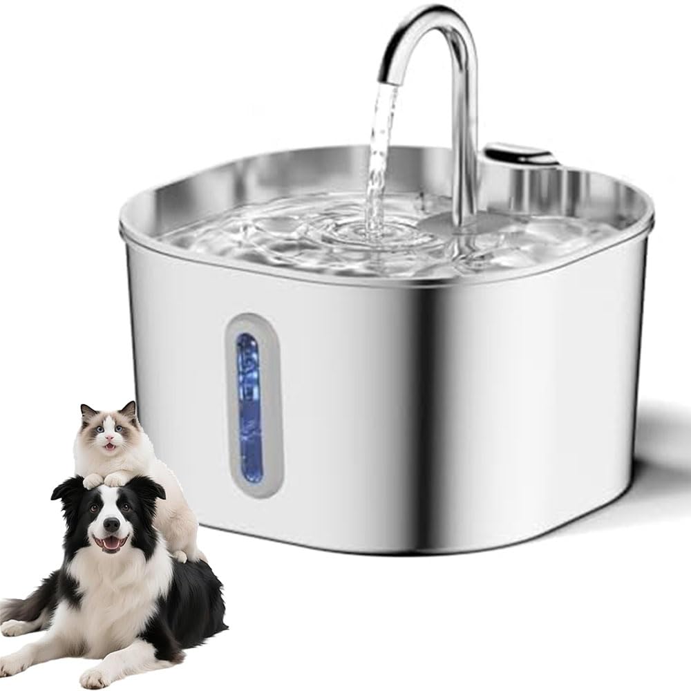 WSGDSG 2.2L Water Fountain for Dog Cat, Water Bowl Dispenser for Pet