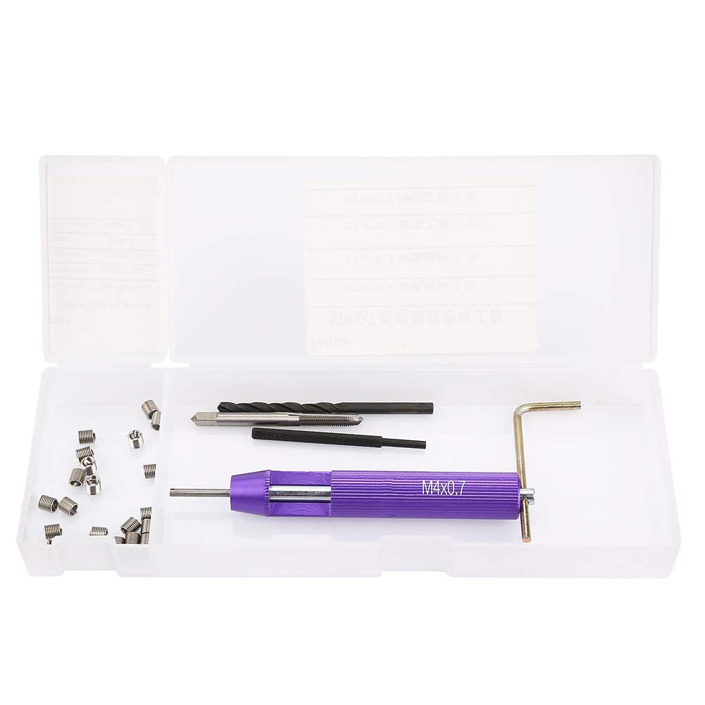 Kit 105 Pièces Inserts Filetés Acier Inox - Réparation Filetage M4x0.7 | Pour Métal, Auto, DIY