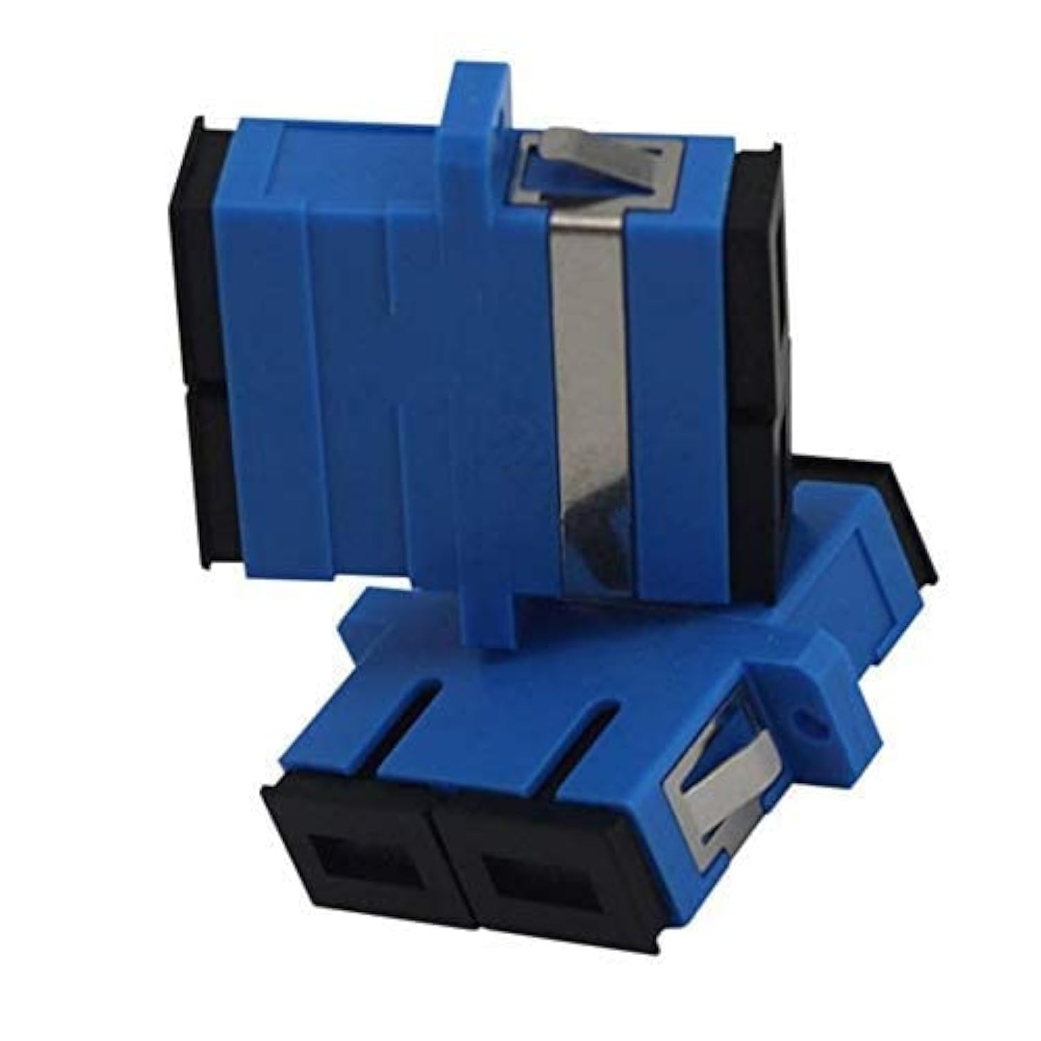 DKURVE Duplex Fiber Coupler Adapter SC-SC Terminal Box Connector(blue+black)