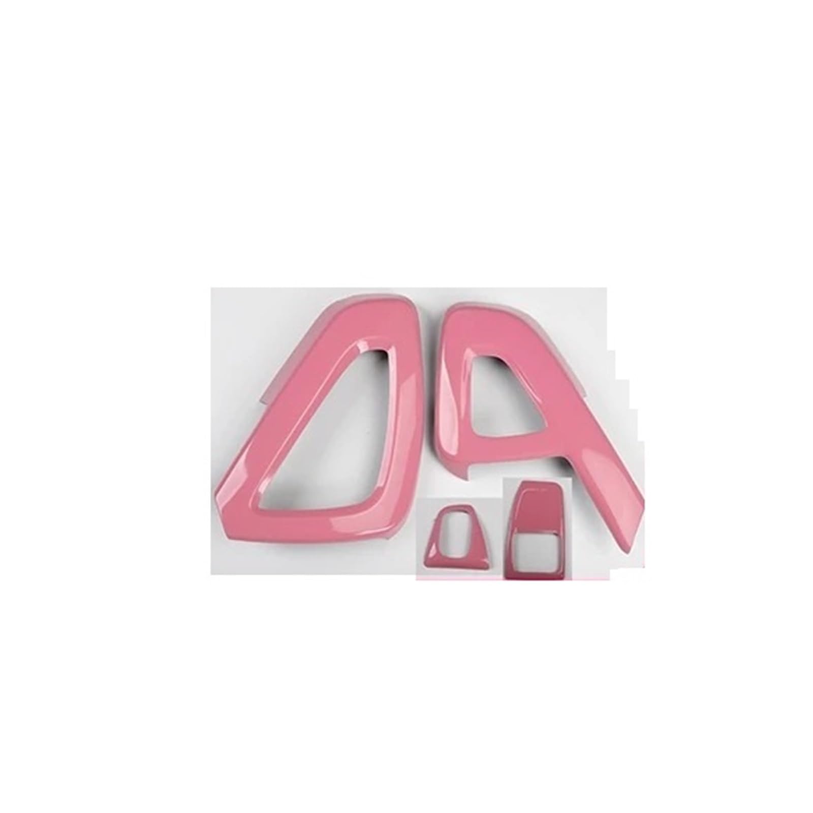 Interior Trim for Smart 451 for Fortwo Car Interior Decoration Products ABS Protective Shell Pink Sticker Car Modification Accessories Auto Central Inner(Door armrest A)