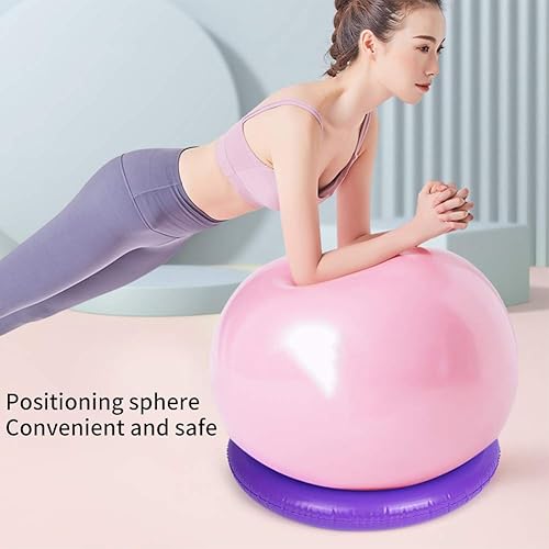 Miniatura 3 de Base de pelota de yoga, anillo fijo redondo de PVC antideslizante estable, pelota de fitness para gimnasio en casa, oficina, mejora el dolor de