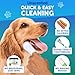 Dog Teeth Cleaning Wipes - 50 Dog Dental Care Finger Wipes - Finger Toothbrush for Removing Plaque, Tartar Buildup, Bad Breath - Oral Freshness, Healthy Teeth & Gum Support with Coconut Oil, Unscented