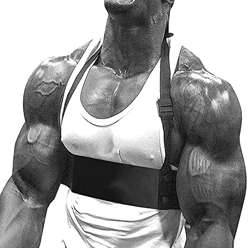 Isolateur de biceps KIKFIT Arm Blaster pour la musculation des biceps et des triceps avec sangles rembourré en néoprène robuste - Idéal pour l'haltérophilie, l'entraînement (taille unique) Cover