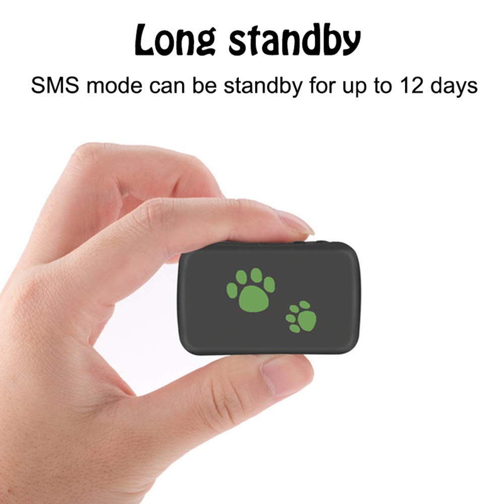 Mini 3G GPS Tracker pour Chien Chat Animal de Compagnie Enfant TK203 localisateur GPS avec GPS/GPRS/GSM Suivi en Temps réel Alarme de Mouvement Portable étanche à la poussière