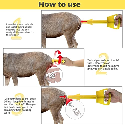 Especialidades para caçadores, caçadores de plástico ferramenta de bunda para cervos grande gado ana